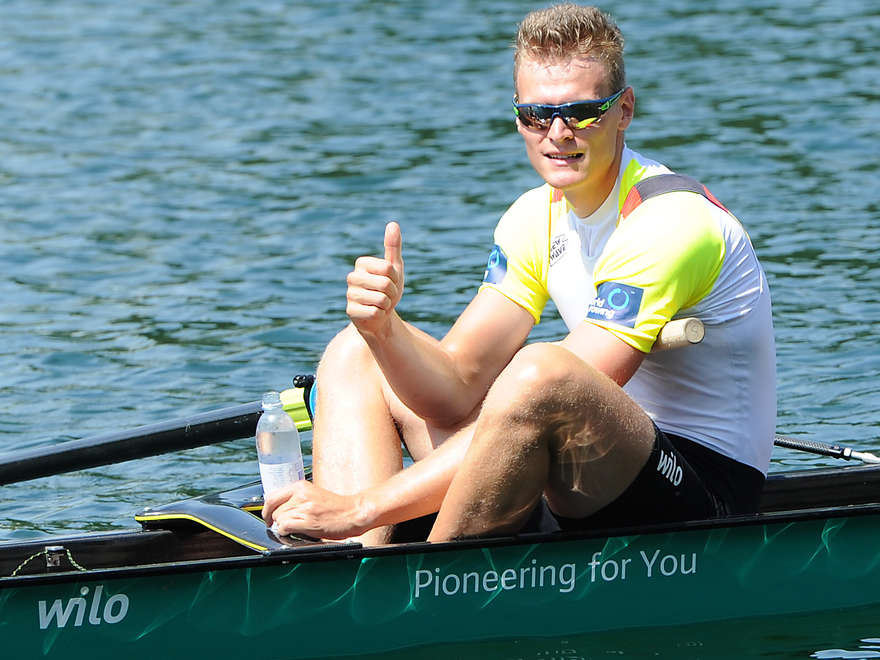 Hannes Ocik nach dem Weltcuprennen in Luzern. Foto: Detlev Seyb